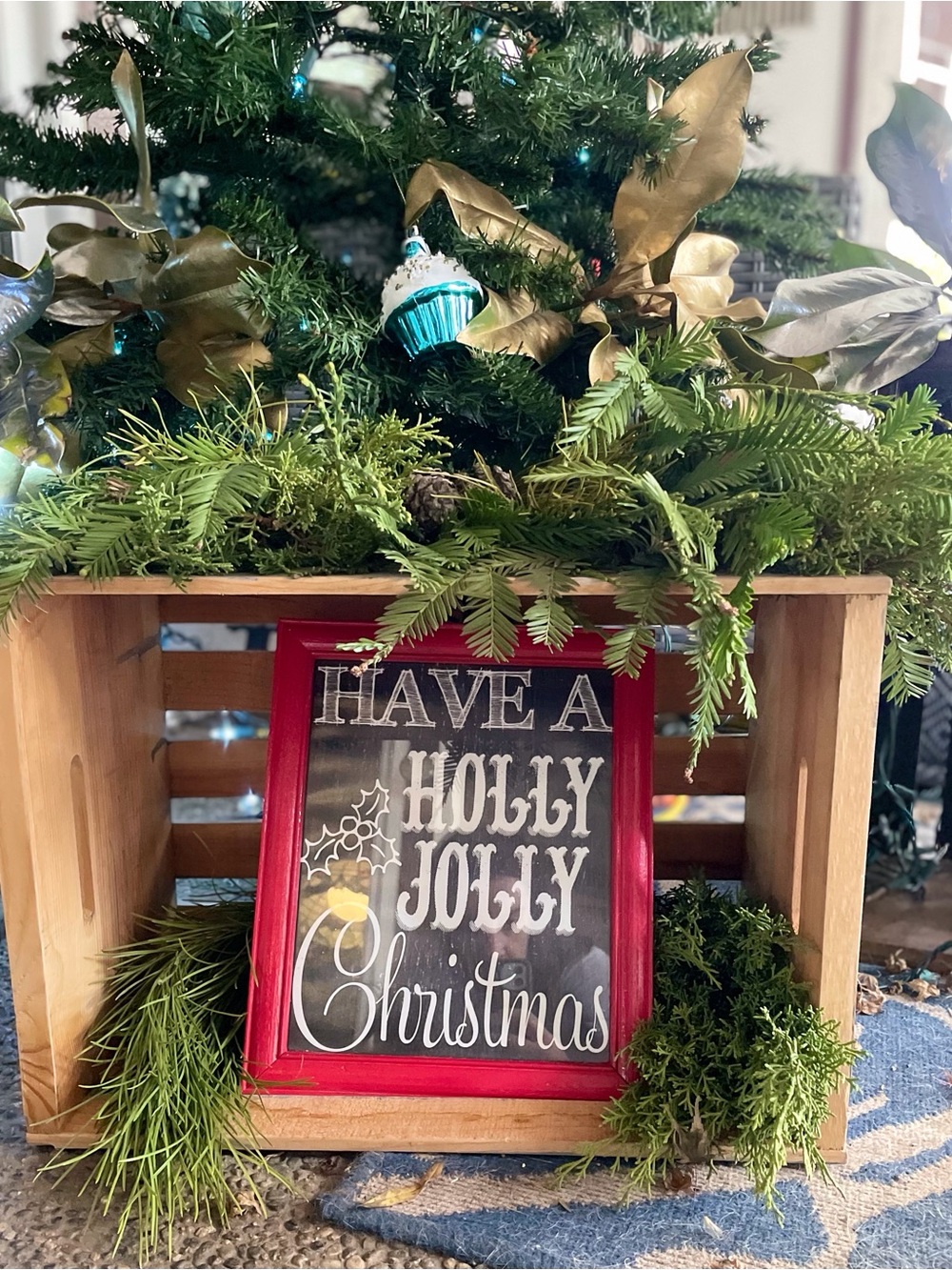 Have a Holly Jolly Christmas Holiday Homemade Decor Sign